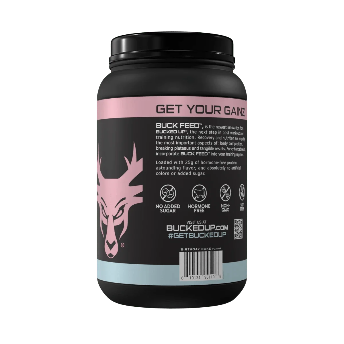 Bucked Up Buck Feed Cakepop Whey Protein Powder, 25g of Protein, 30 servings