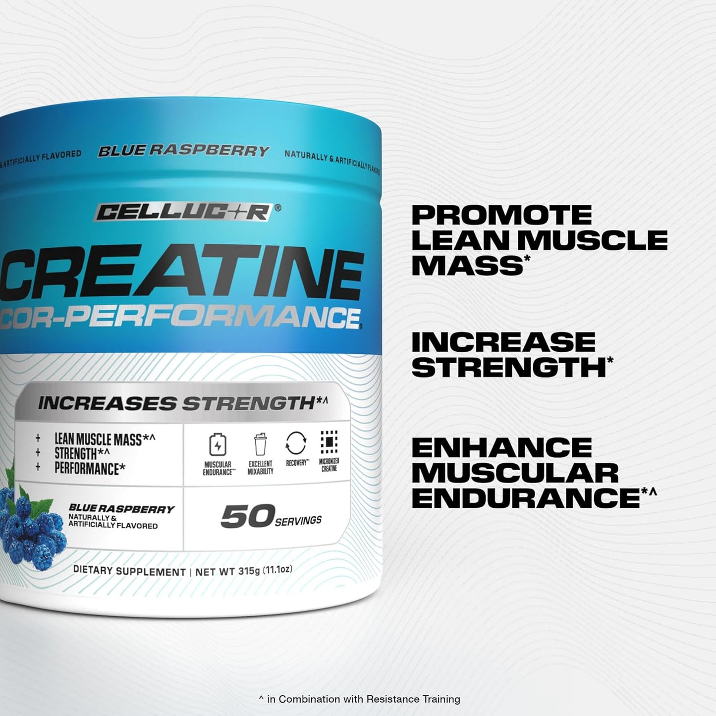 Cellucor Creatine Performance Blue Raspberry 50 Servings