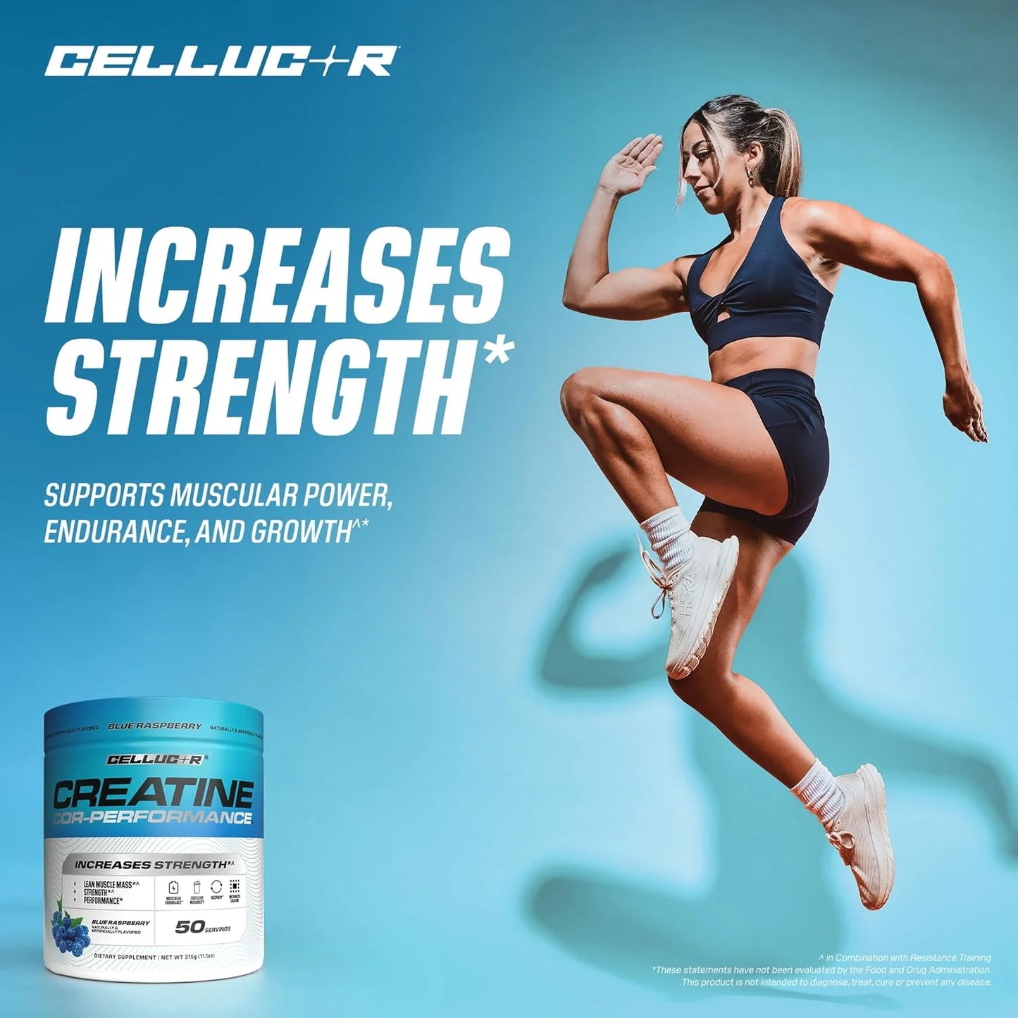 Cellucor Creatine Performance Blue Raspberry 50 Servings