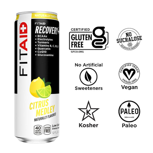 FITAID Citrus Medley Fitness Recovery 12-oz. cans (Pack of 12)
