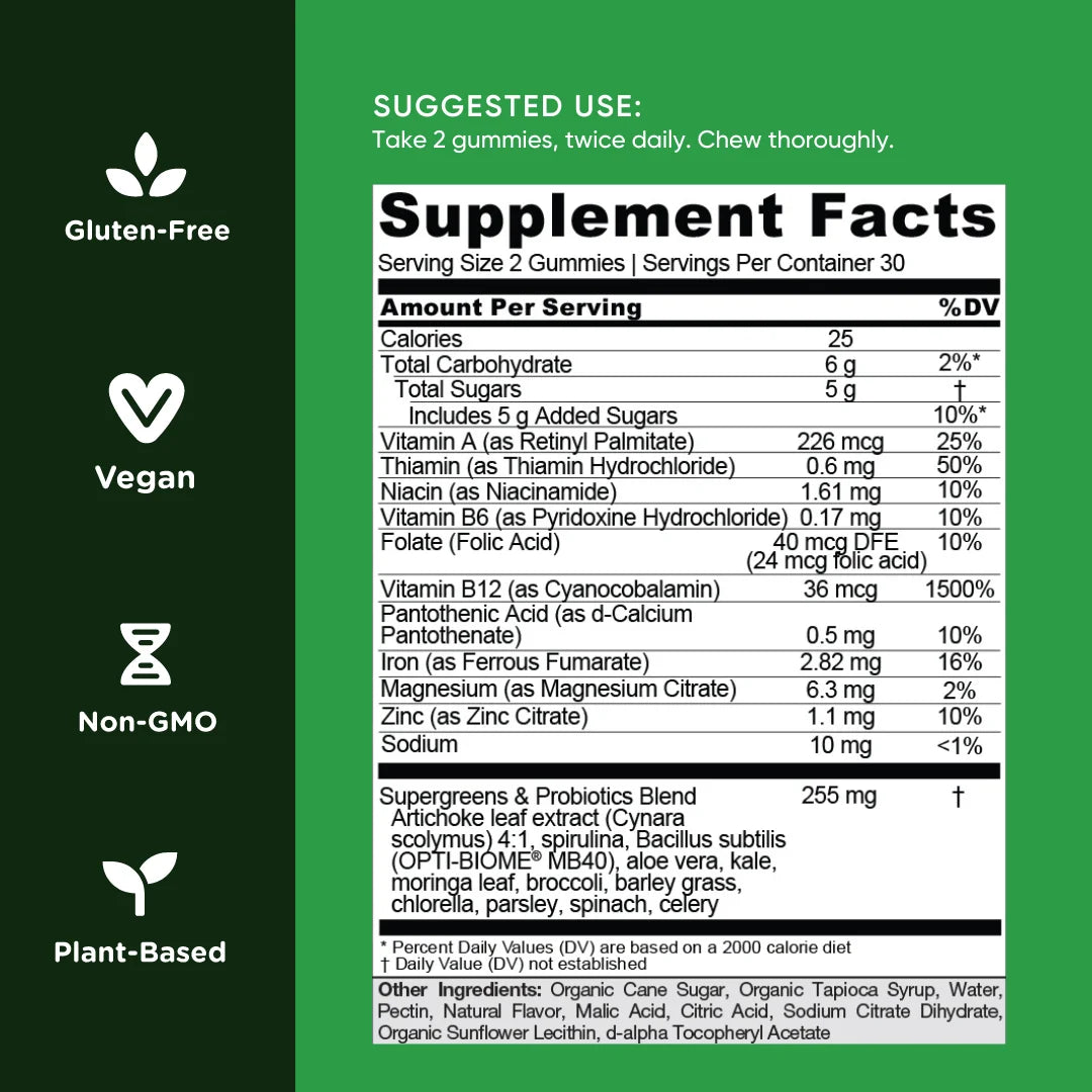 Goli SuperGreens Gummies (60)