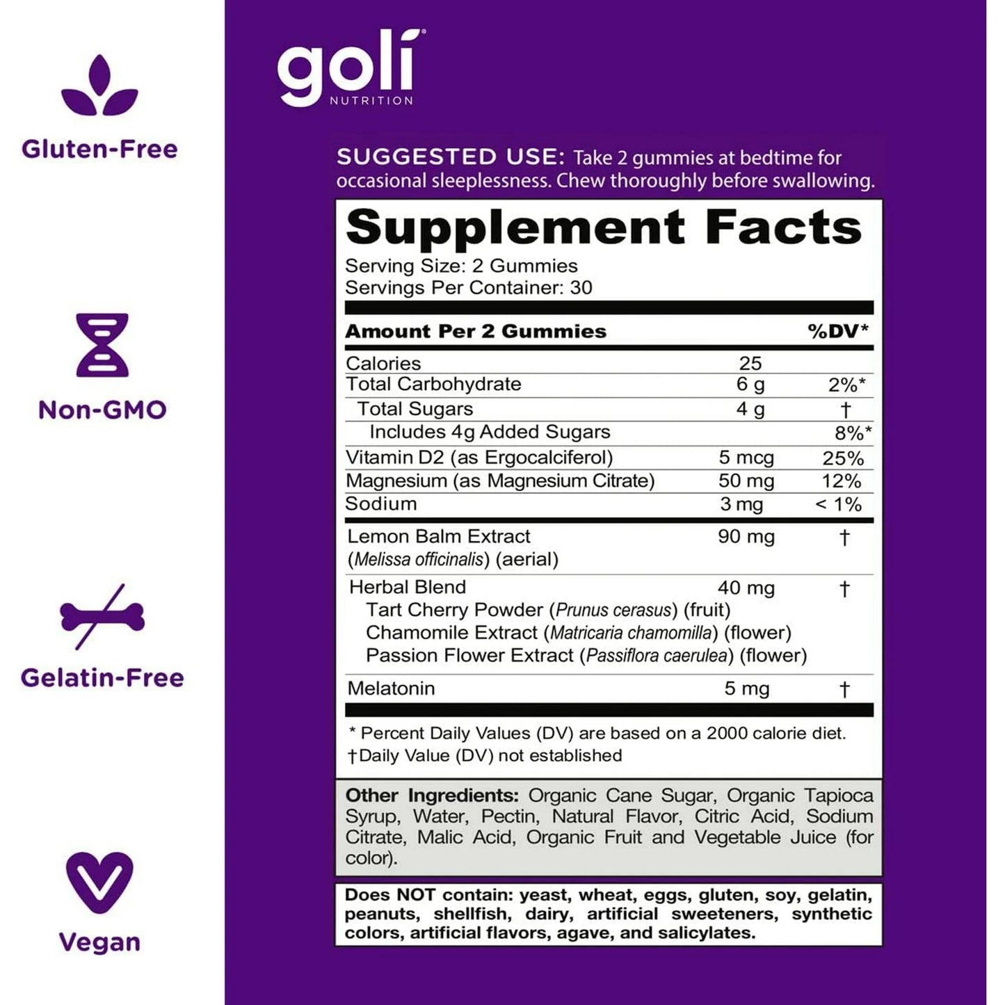 Goli Dreamy Sleep Gummies (60)