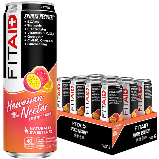 FITAID Hawaiian Nectar Fitness Recovery 12-oz. cans (Pack of 12)