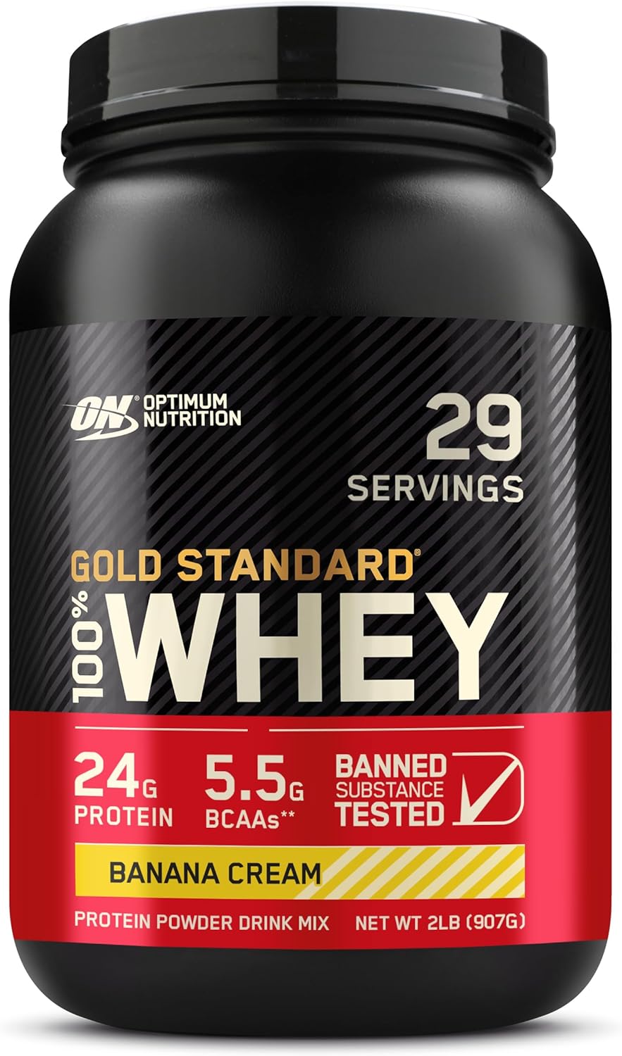 Optimum Nutrition Gold Standard® 100% Whey, Banana Cream, 2 lbs