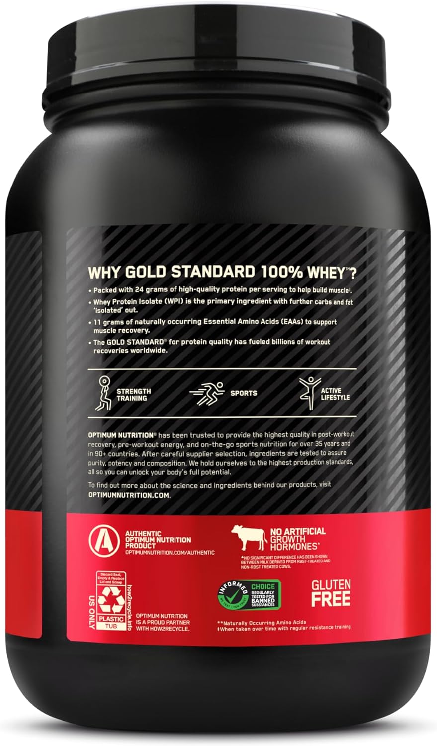 Optimum Nutrition Gold Standard® 100% Whey, Banana Cream, 2 lbs
