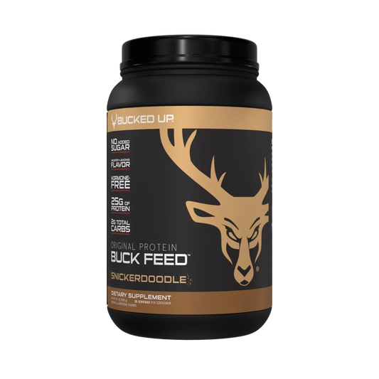 Bucked Up Buck Feed Snickerdoodle Whey Protein Powder, 25g of Protein, 30 servings